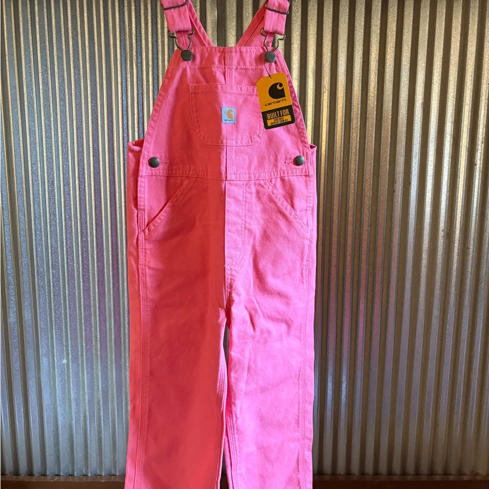 Carhartt Vibrant Pink Bib Overalls